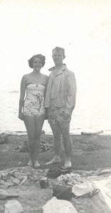 Photo - Marion and Bob on Beach - 1950